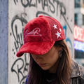 Colorful Fuzzy Cap 2.0 (Červená)